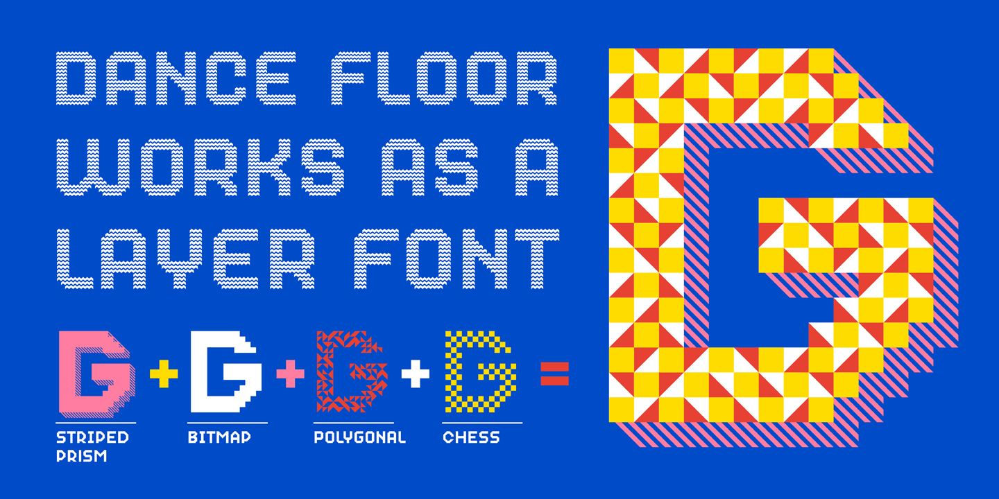 Dance Floor Jagged Font preview